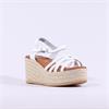 Oh My Sandals Straps Platform Espadrille - White